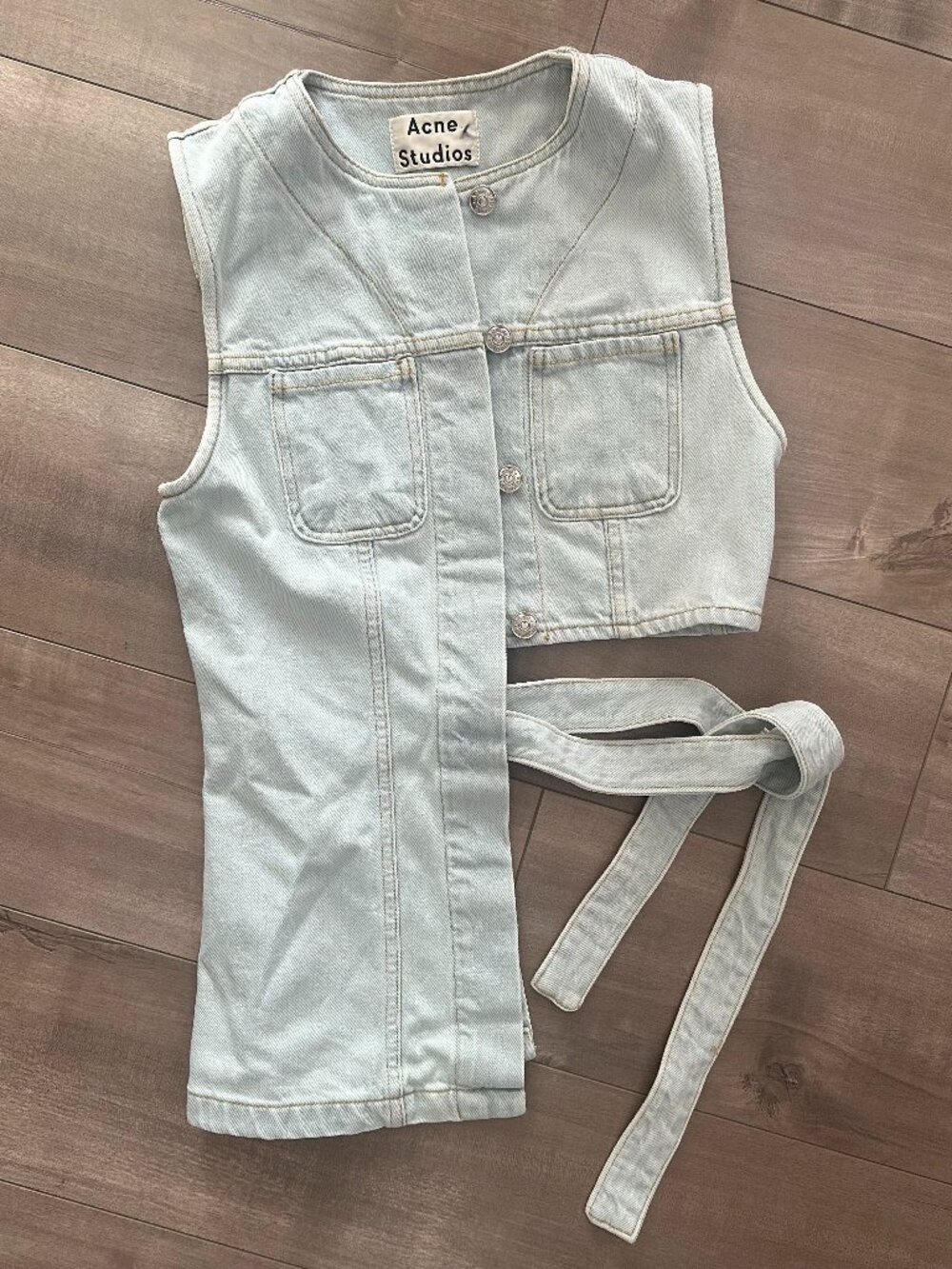 Acne Studios Asymmetrical Denim Top